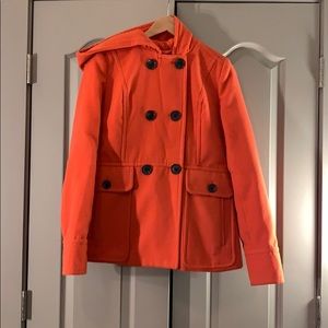 Ana orange winter coat with hood size MT/ML